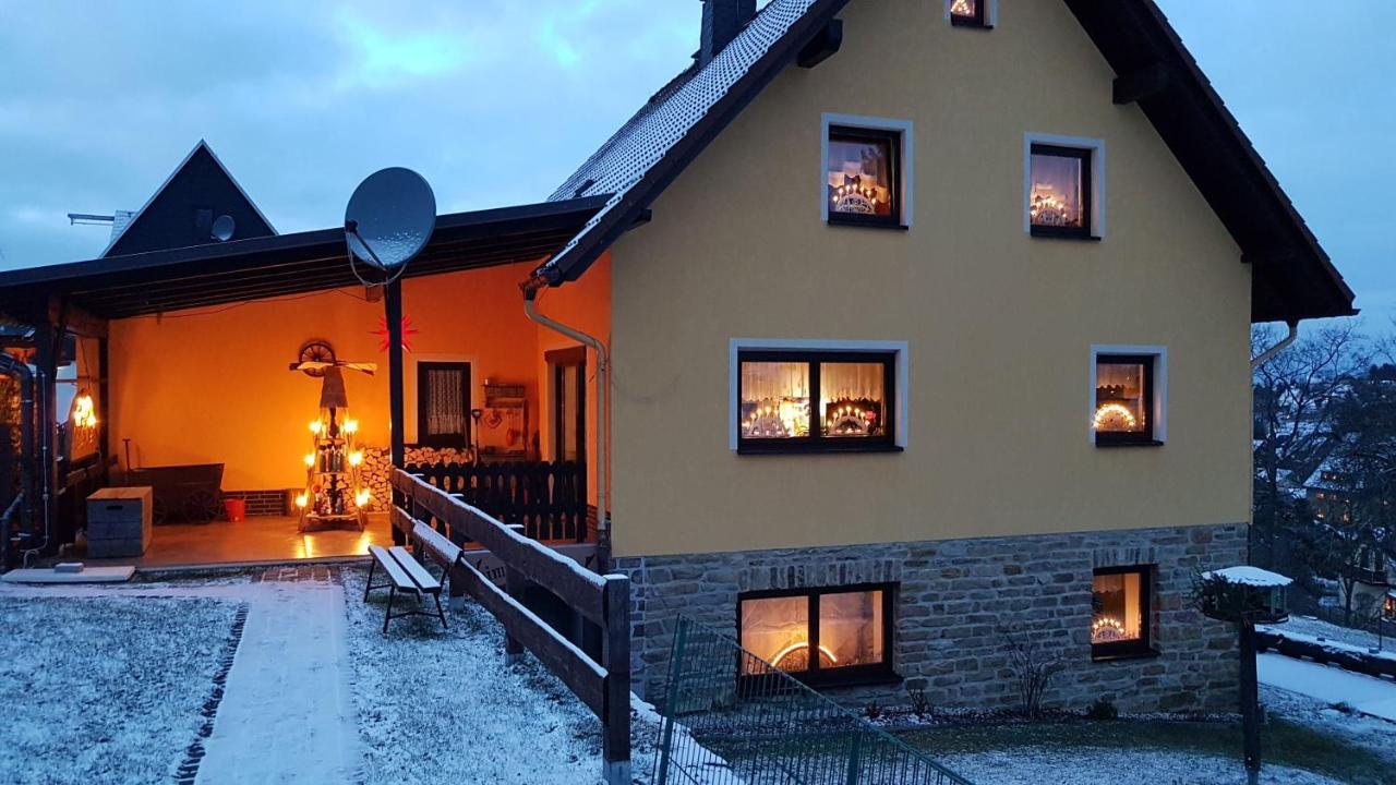 Apartamento Waldhufenidyll Koenigswalde Im Erzgebirge Konigswalde Exterior foto